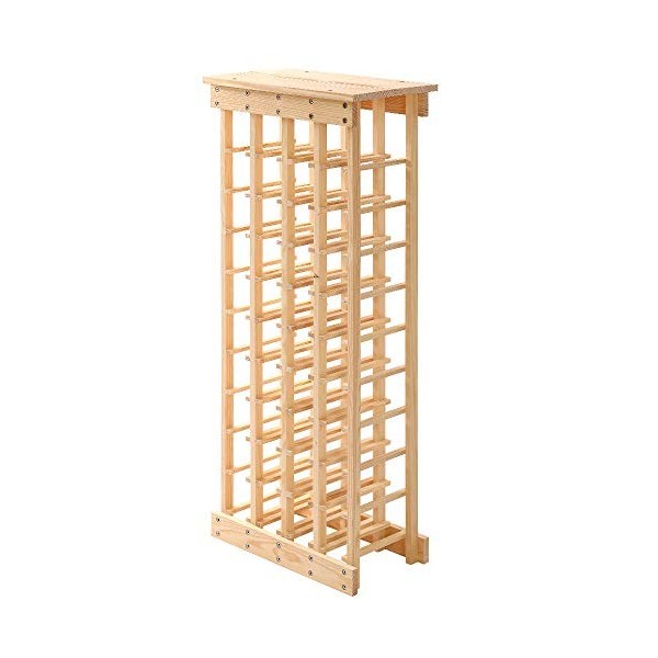 HUOLE Casier à vin, 40 * 18 * 40cm Porte-Bouteille de vin étagère à vin Organisateur de Stockage de vin casier à vin Bois de 