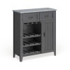 Deco 79&nbsp;Cabinet de vin, Noir