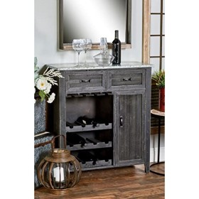 Deco 79&nbsp;Cabinet de vin, Noir
