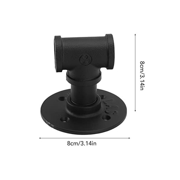 STARNOONTEK 2 Ensembles Noir Rond Simple Bouteille Casier à Vin Fer Mural Suspendu Portable Présentoir à Vin pour Bar Décorat