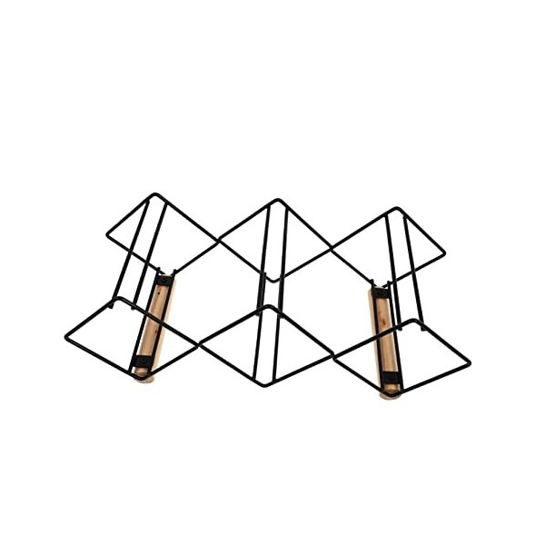 PRETYZOOM 1Pc Casier À Vin en Fer Support De Bouteille De Table Décoration De La Maison Présentoir De Table À Vin en Métal Su