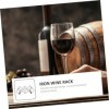 PRETYZOOM 1Pc Casier À Vin en Fer Support De Bouteille De Table Décoration De La Maison Présentoir De Table À Vin en Métal Su