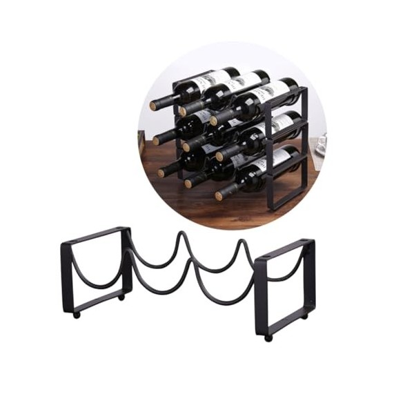 PRETYZOOM Accessoires Tasses De Noël Salières Et Poivrières De Voyage Stand D Casier à Casier à Vin De Table Comptoir De Cas