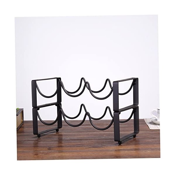 PRETYZOOM Accessoires Tasses De Noël Salières Et Poivrières De Voyage Stand D Casier à Casier à Vin De Table Comptoir De Cas