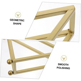 PRETYZOOM 1 Pc Présentoir Garniture en Métal Décor Minimaliste Titulaire Décor De Bureau Dessus De Table Porte-Bouteille Déco