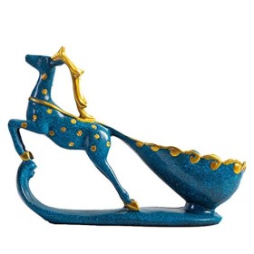 Aiwjeakh RéSine Artisanat TraîNeau Cerf Casier à Vin Maison Salon Armoire à Vin Casier à Vin DéCoration Cadeaux