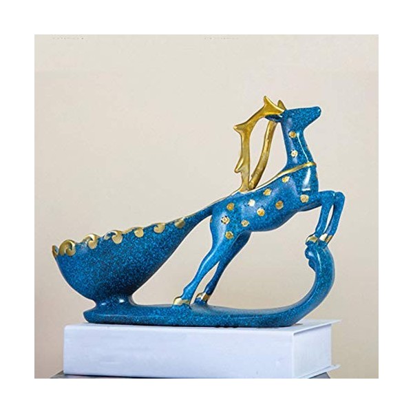 Aiwjeakh RéSine Artisanat TraîNeau Cerf Casier à Vin Maison Salon Armoire à Vin Casier à Vin DéCoration Cadeaux