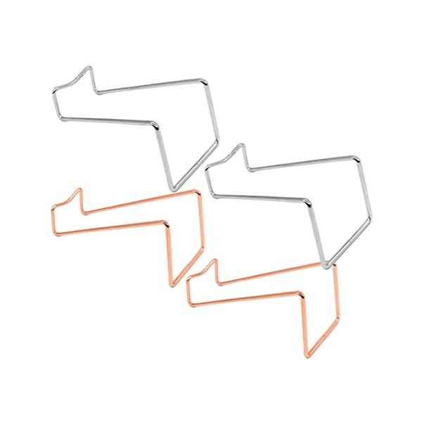 PRETYZOOM 4 Pièces Casier à Vin en Fer Porte-Bouteille De Whisky Affichage De Bouteille Support De Bouteille dalcool Présent