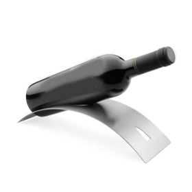 Qcwwy Casier à Vin, Casier à Vin Rouge Rétro Créatif Casier à Vin en Acier Inoxydable Décoration de Bar Minimaliste Plateau D