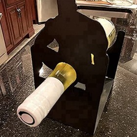 Wlauqueta Casier à Vin de Table, PréSentoir à Vin avec CaractèRe, Salle de Stockage de Vin SéParéE dans Le Bar Familial de la