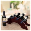 Casier à vin de Table I Porte-Bouteilles en Bois créatif pour 6 Bouteilles dalcool ou de vin I Idéal pour la décoration de l