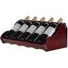 Porte-Bouteille Étagère À Vin en Bois Massif Casier À Vin Rouge Décoration Simple Casier À Vin en Bois Présentoir À Vin Stock