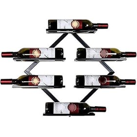 ELzEy Étagère À Vin Porte-Vin Porte-Bouteille Fer Rouge Casier À Vin Tenture Murale Casier À Vin Restaurant Tenture Murale Ca