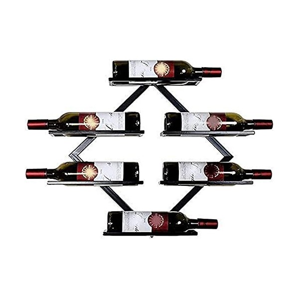 ELzEy Étagère À Vin Porte-Vin Porte-Bouteille Fer Rouge Casier À Vin Tenture Murale Casier À Vin Restaurant Tenture Murale Ca
