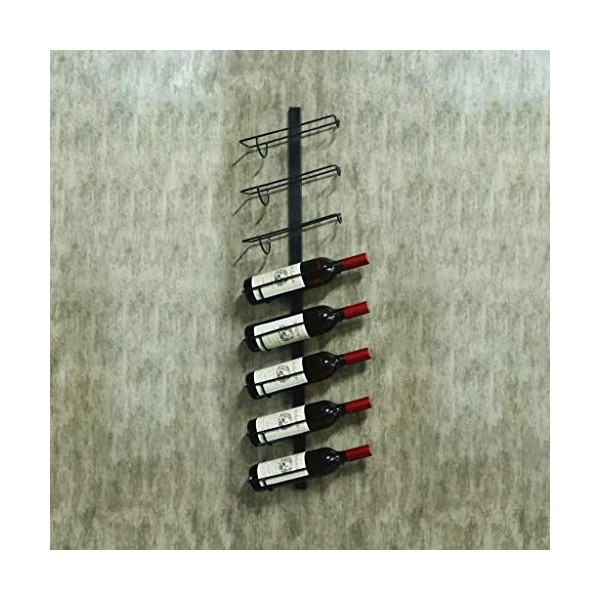 Casier à vin Industriel rétro en Fer, Montage Mural, décoration de Restaurant à vin Rouge, décoration de la Maison