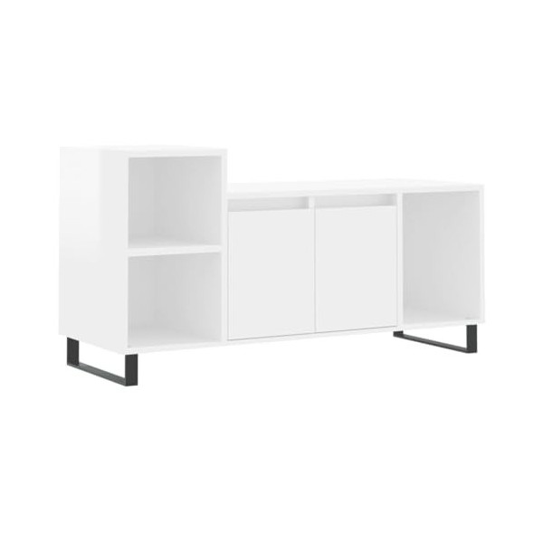 vidaXL Meuble TV, Armoire de Télévision avec 5 Compartiments, Meuble Télé avec Portes Salon Salle de Séjour, Moderne, Chêne S