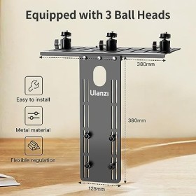 Ulanzi LS16 Support VESA pour appareil photo reflex numérique, avec 3 rotules en aluminium, support de moniteur pour appareil