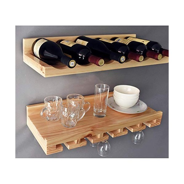 Casier à vin Mural en Bois rétro Industriel, décoration de Restaurant à vin Rouge, Support de Verre à vin, Porte-gobelet, déc