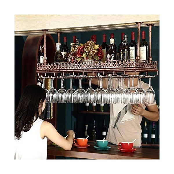 60X35Cm casier à vin Suspendu flèche réglable ménage Verre à vin à lenvers casier à vin Bar casier à vin décoration de la Ma