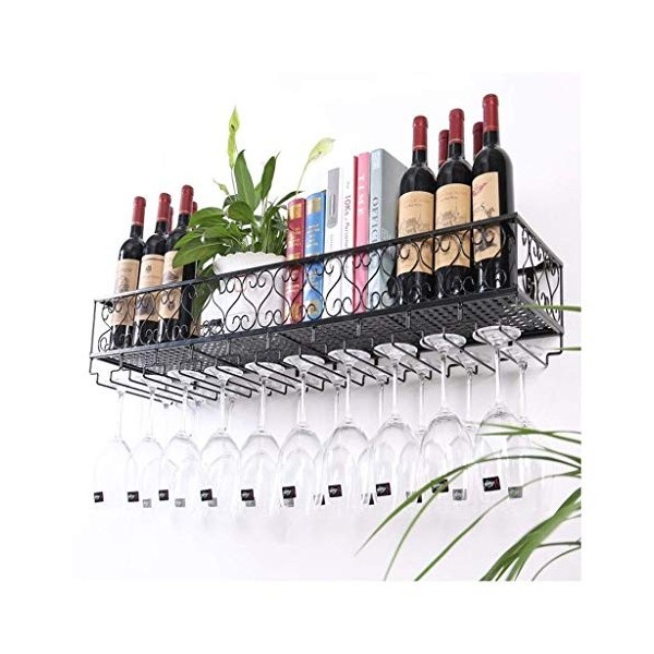 ZJYWMM Casier à vin, Porte-Verre à vin Domestique, Porte-Verre à vin Mural, casier à vin créatif, casier, Porte-gobelet à le
