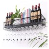 ZJYWMM Casier à vin, Porte-Verre à vin Domestique, Porte-Verre à vin Mural, casier à vin créatif, casier, Porte-gobelet à le