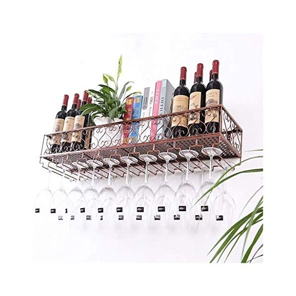 ZJYWMM Casier à vin, Porte-Verre à vin Domestique, Porte-Verre à vin Mural, casier à vin créatif, casier, Porte-gobelet à le