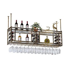 Casier à vin Casier à vin Casier à vin Organisateur Casier à verres à vin Casier à vin inversé Simple Fer Suspendu Casier à v