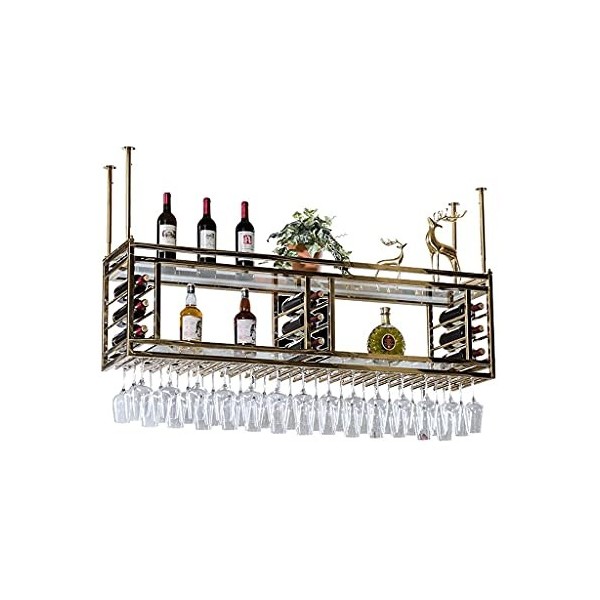 Casier à vin Casier à vin Casier à vin Organisateur Casier à verres à vin Casier à vin inversé Simple Fer Suspendu Casier à v
