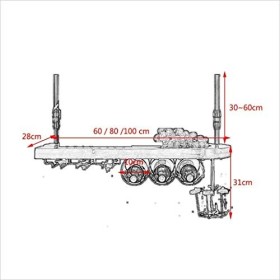 ArtRay Casier à vin/Porte-Verre à vin Suspendu en Fer Vintage/Bar à Maison créatif/Casier à vin Taille: 100 à 28 cm Taille: