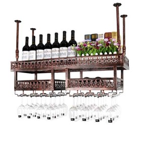 Étagères flottantes pour bar, casier à vin mural, casier à vin, support de verre suspendu LOFT, étagère murale vintage, suppo