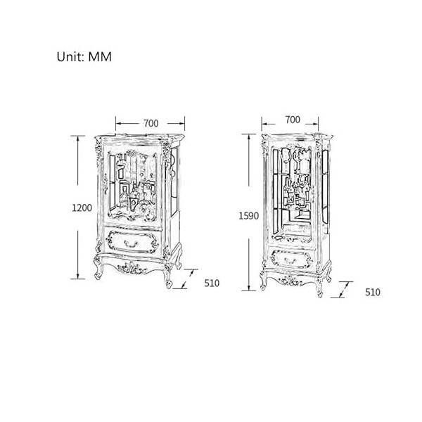 ROLTIN Armoire à vin Petite Armoire à vin européenne Petite Armoire à vin en Bois Verre Armoire à vin Courte Armoire de Salon
