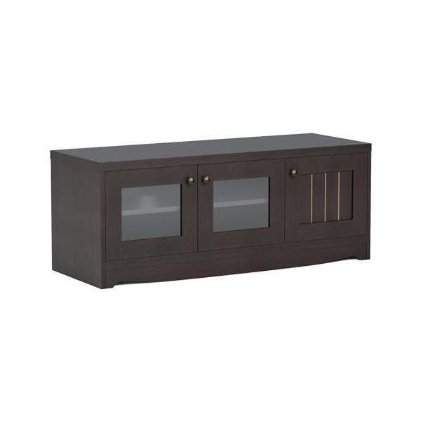 Homy CASA Meuble TV avec 3 Portes pour Salon, Chambre à Coucher, Bureau, Support Télé 100 x 36 x 39 cm