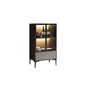 WebErt Wine Cabinet Armoire à vin de Luxe légère, Moderne et Simple, Armoire latérale pour la Maison, Petite vitrine en Verre