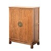 Wine Cabinet All Solid Wood Wine Cabinet Household Living Room Cabinet Against The Wall Small Wine Cabinet Floor Bar Cabinet 