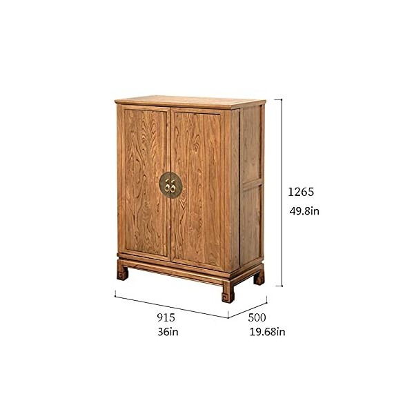 Wine Cabinet All Solid Wood Wine Cabinet Household Living Room Cabinet Against The Wall Small Wine Cabinet Floor Bar Cabinet 