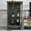 Casier à vin autoportant Armoire à vin de Ferme, Vitrine en Verre à Porte Unique, Armoire à vin de Stockage A 