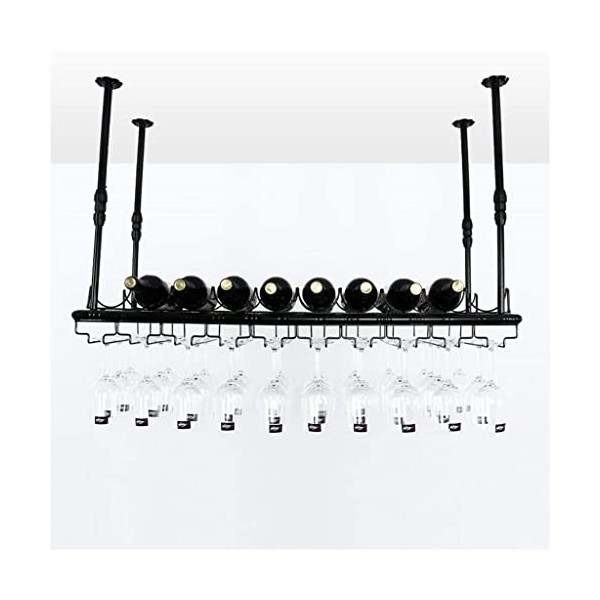 ArtRay Casier à vin suspendu porte-gobelet porte-gobelet suspendu à lenvers étagère à vin étagère