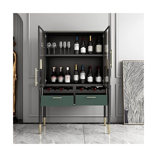 GagalU Armoire à vin Armoire à vin de Luxe légère Stockage de vin autoportant Décoration de la Maison Armoire de Bar Armoire 