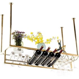 Étagère de Rangement pour présentoir à vin Étagère à vin,Bar,Restaurant,Suspendu,Porte-Verre à vin,Support Mural pour Bar en 