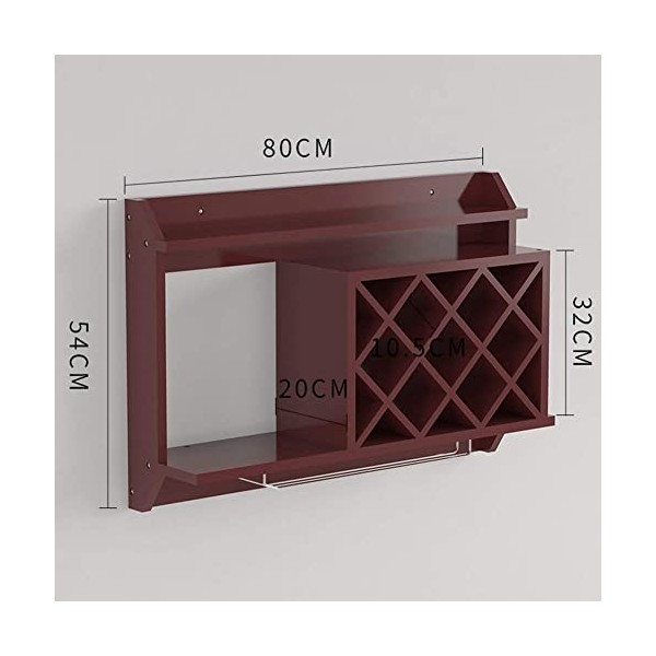 Porte-gobelet Simple casier à vin armoire à vin murale multi-fonction casier à vin mural supports. Porte-verre à vin couleur