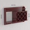 Porte-gobelet Simple casier à vin armoire à vin murale multi-fonction casier à vin mural supports. Porte-verre à vin couleur