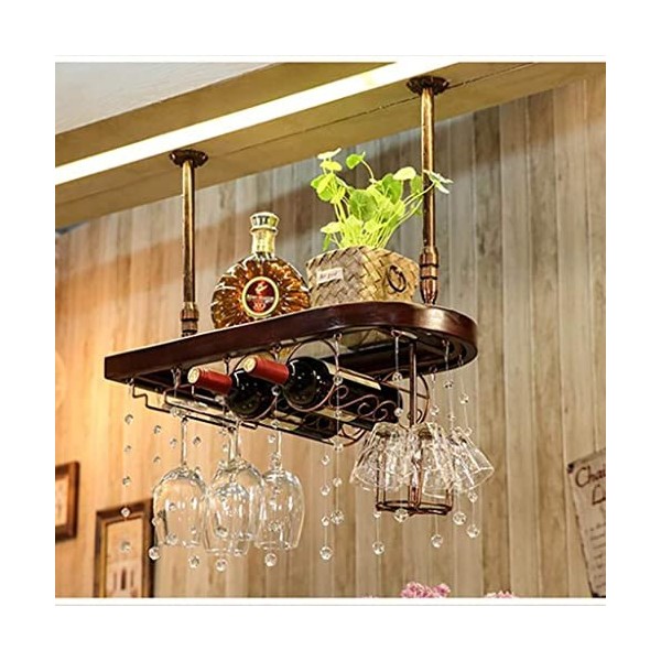 ArtRay Casier à vin européen en Bois Massif Casier à vin créatif Verre à vin Rouge Gobelet Verre à lenvers Couleur: A Coul