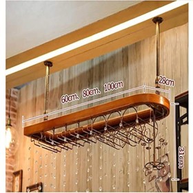 ArtRay Casier à vin européen en Bois Massif Casier à vin créatif Verre à vin Rouge Gobelet Verre à lenvers Couleur: A Coul