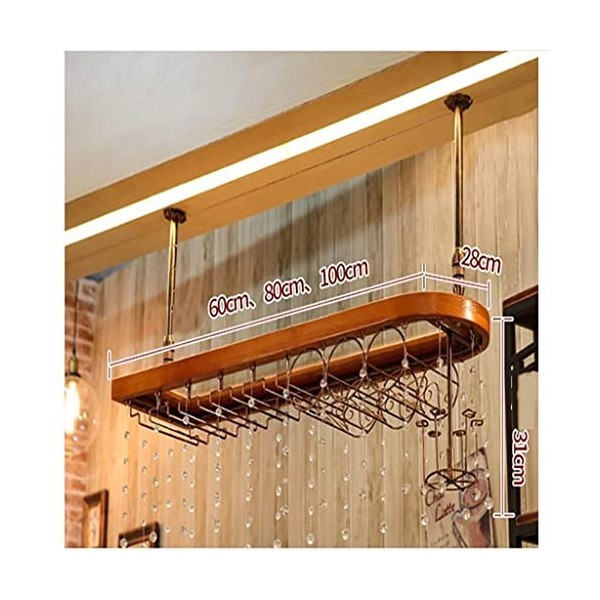 ArtRay Casier à vin européen en Bois Massif Casier à vin créatif Verre à vin Rouge Gobelet Verre à lenvers Couleur: A Coul