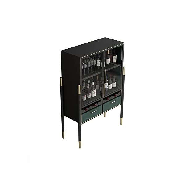 TOMYEUS Porte bouteille vin Armoire à de luxe léger Stockage indépendant bar la maison alcool multifonctionnel for cuisine et