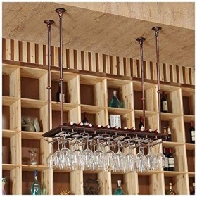 ArtRay Casier à vin réglable en hauteur pour montage mural porte-gobelet à vin en métal pour cuisine/bar/restaurant 100 étagè