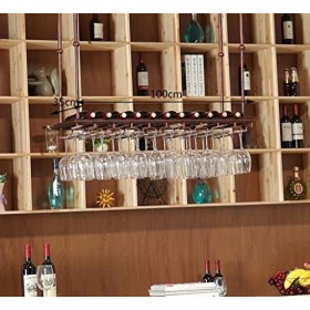 ArtRay Casier à vin réglable en hauteur pour montage mural porte-gobelet à vin en métal pour cuisine/bar/restaurant 100 étagè