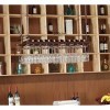 ArtRay Casier à vin réglable en hauteur pour montage mural porte-gobelet à vin en métal pour cuisine/bar/restaurant 100 étagè
