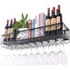 ArtRay Étagère à vin tenture murale porte-bouteilles de vin accrocher à lenvers tasse verres support étagère