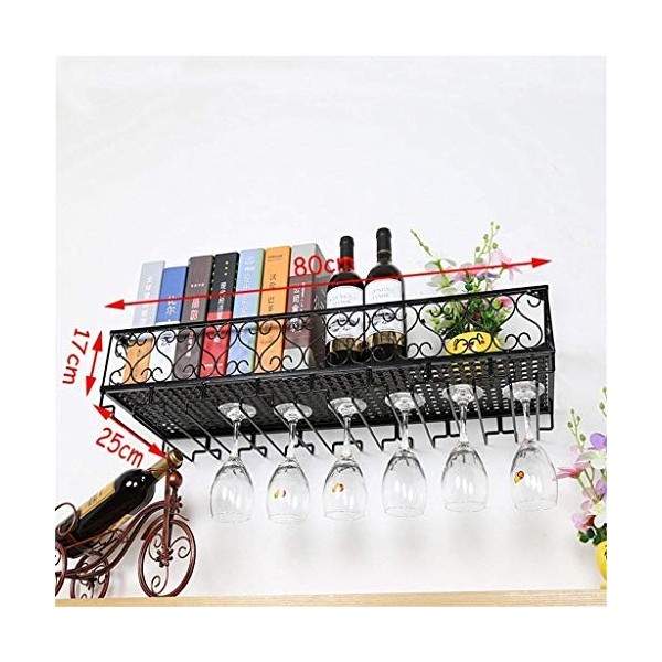 ArtRay Étagère à vin tenture murale porte-bouteilles de vin accrocher à lenvers tasse verres support étagère